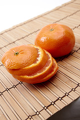 Image showing Orange on napkins