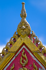 Image showing top of a buddhist temple