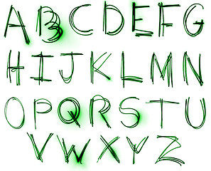 Image showing Neon Alphabet set