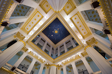 Image showing ceiling of the sothorn temple in thailand