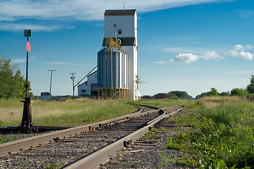 Image showing Prairie Railroad Tracks