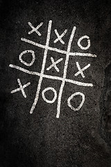 Image showing Noughts and Crosses game
