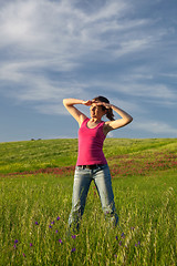 Image showing Beautiful young woman