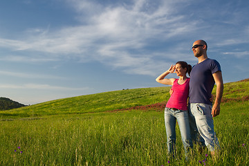 Image showing Young beautiful couple