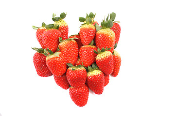 Image showing strawberries as heart