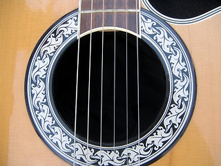 Image showing Guitar detail