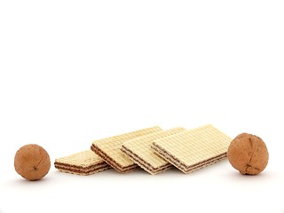 Image showing Biscuits and walnuts