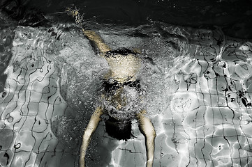 Image showing Women in the pool