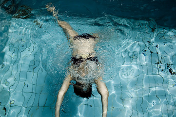 Image showing Women in the pool