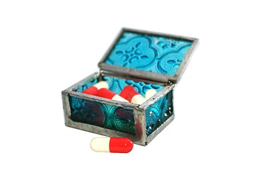 Image showing Box full of pills