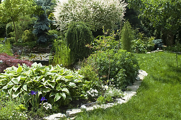 Image showing peaceful garden. summertime