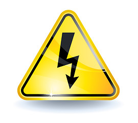 Image showing High voltage sign