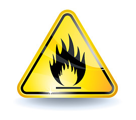 Image showing Flammable sign