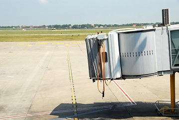 Image showing Airport jetway