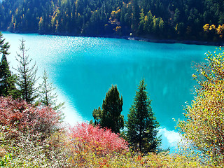 Image showing Blue lake