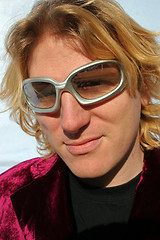 Image showing Silver sunglasses