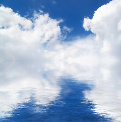 Image showing Sky, clouds and water