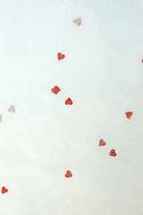 Image showing Handmade Valentine Paper Background