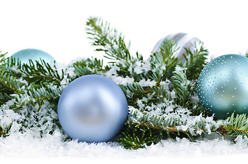 Image showing Christmas ornaments