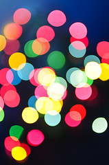 Image showing Blurred Christmas lights