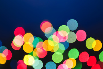 Image showing Blurred Christmas lights