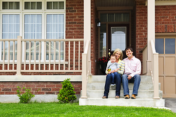 Image showing Happy family at home