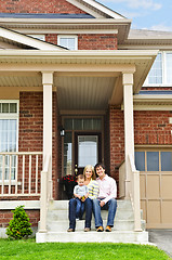 Image showing Happy family at home