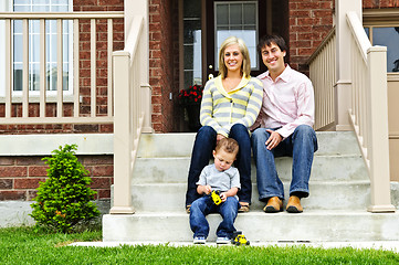 Image showing Happy family at home