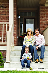 Image showing Happy family at home