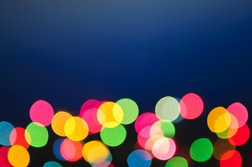 Image showing Blurred Christmas lights