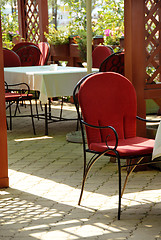 Image showing Outdoor  cafe