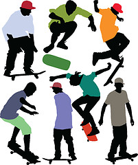 Image showing Skateboarding collection