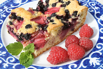 Image showing Blackberry pie