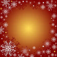 Image showing Red christmas background