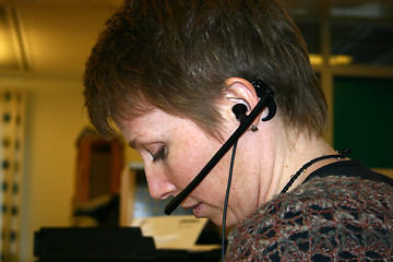 Image showing woman in phone