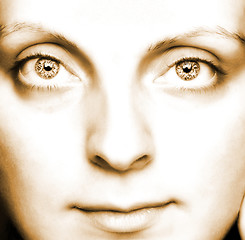 Image showing Close-up of a beautiful girl's face