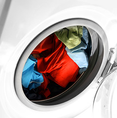 Image showing Clothes in laundry