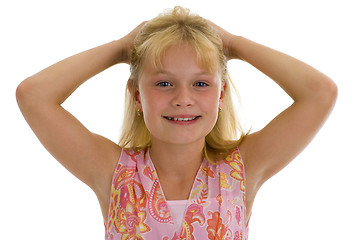 Image showing very happy little girl