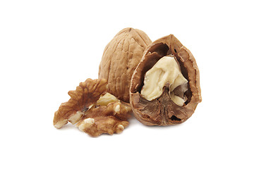 Image showing Isolated walnuts