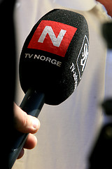 Image showing TVNorge microphone