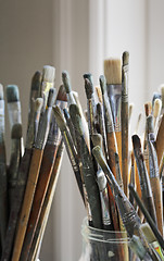Image showing Artist's brushes