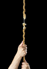 Image showing Hanging by a thread