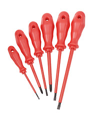 Image showing Insulated screwdrivers