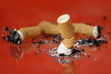 Image showing Cigarrette butts