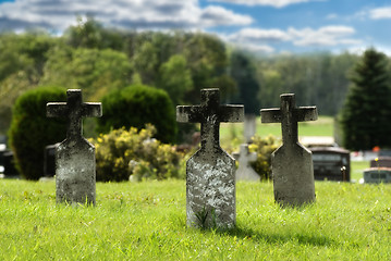 Image showing Three Graves
