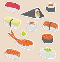 Image showing  sushi set