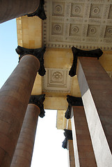 Image showing Architecture details - columns and ceiling