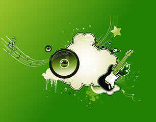 Image showing music abstract frame