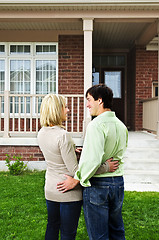 Image showing Happy couple at home