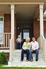 Image showing Happy family at home